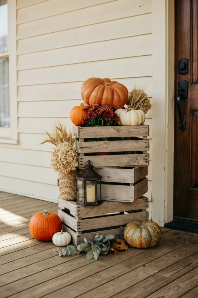Rustic Wooden Crate Display