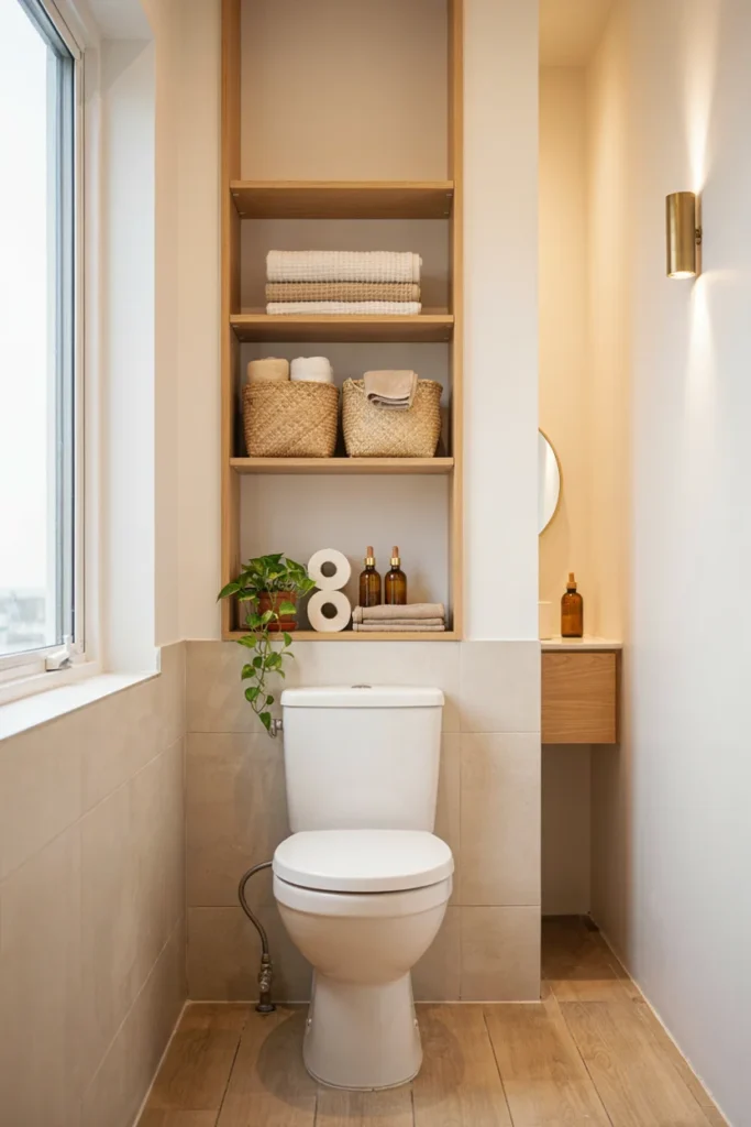 Use the Space Above the Toilet