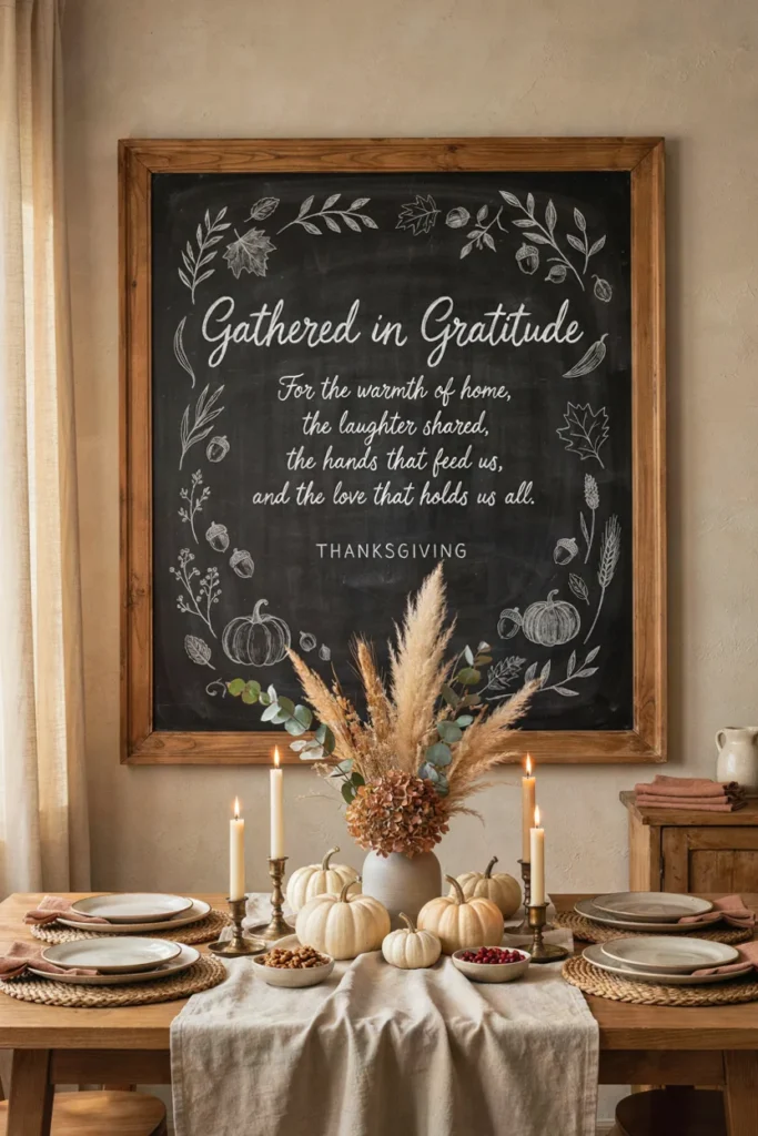 Thanksgiving-Inspired Chalkboard