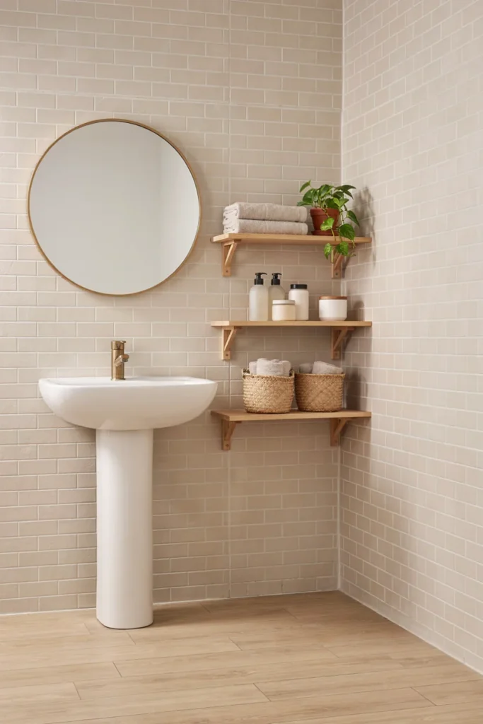 Add a Corner Storage Shelf