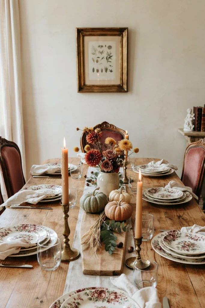 Vintage-Inspired Fall Tablescape