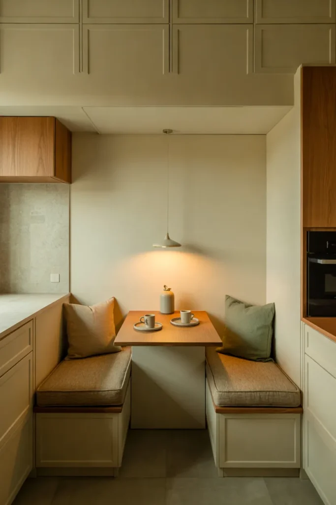 Breakfast Bar With a Built-In Dining Nook