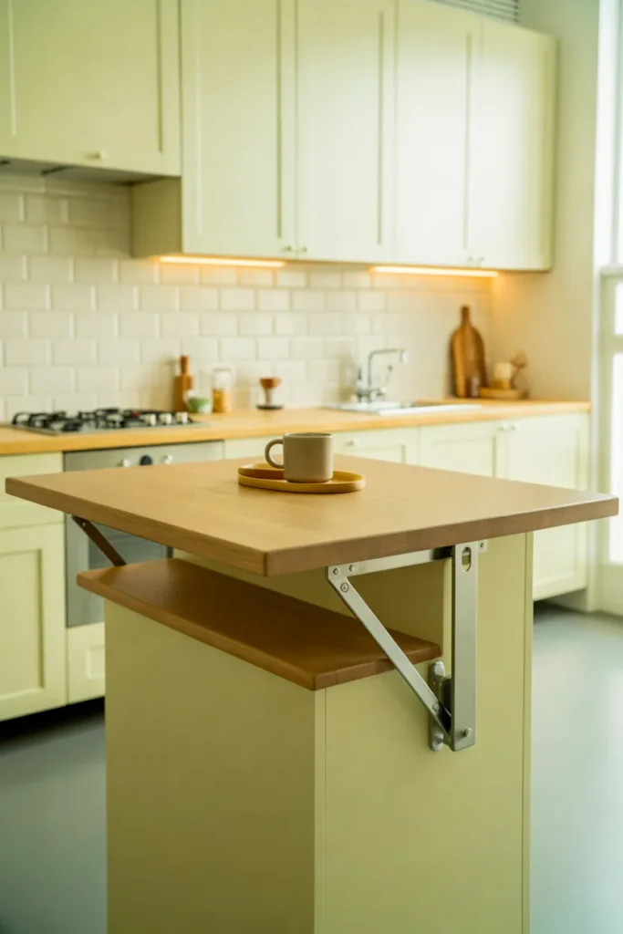 Fold-Down Breakfast Bar